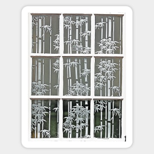 Bamboo Window Sticker